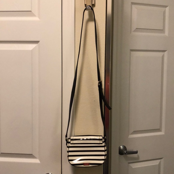 Kate Spade Stripped Crossbody Purse w/Bow - Picture 6 of 6
